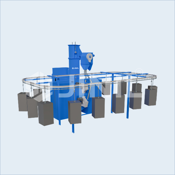 Airless Shot Blasting Machine-Hanger-Type With Close Loop Conveyor